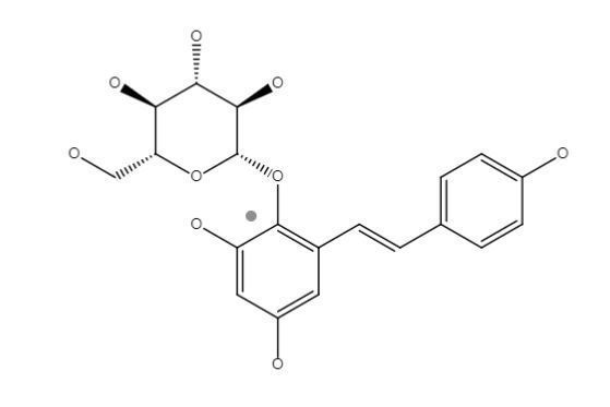 2,3,5,4’-四羥基二苯乙烯-2-O-β-D-葡萄糖苷