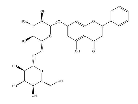 白楊素-7-O-龍膽二糖苷